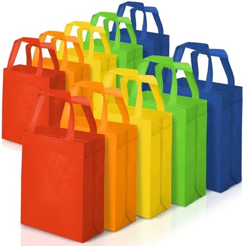 MAQIHAN 10PCS Colorful Reusable Gift Bags