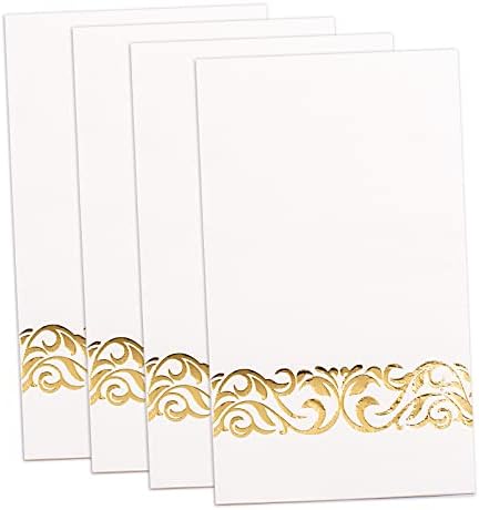 WDF 150 Pack Gold Napkins Disposable 3 Ply