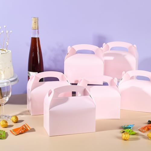 DjinnGlory 36 Pink Party Favor Boxes with Handle