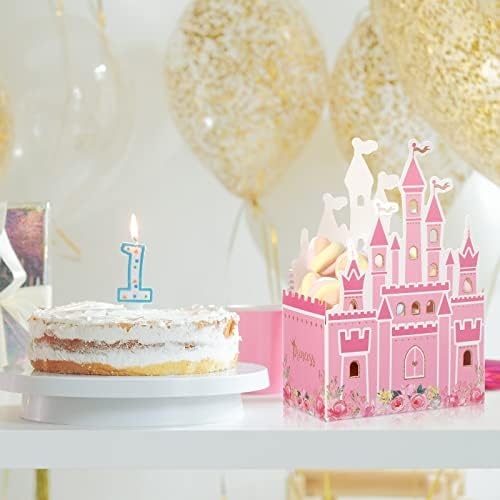 Outus 24 Piece Pink Princess Castle Favor Bags