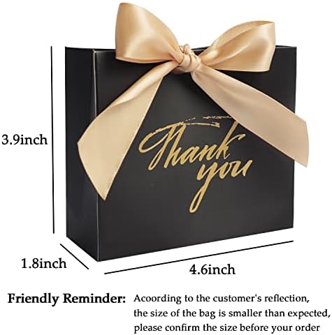 DECHISY 24 Pack Small Gift Bags with Gold Bow