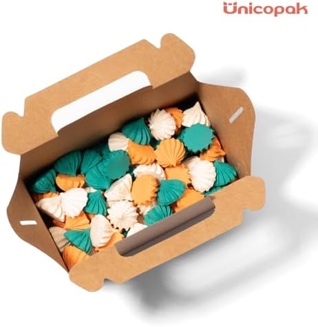 UnicoPak 10 Pack Brown Gable Treat Boxes