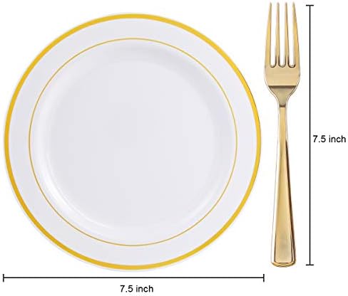 I00000 144 Piece Small Plastic Dessert Plates Set