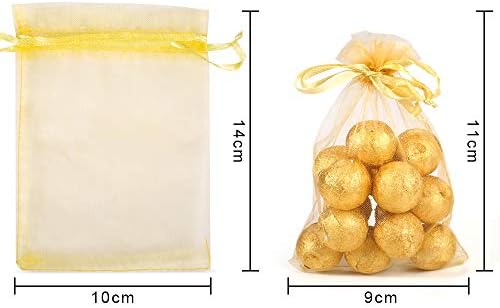 Bouraw 120pcs Organza Bags 4x6 Inches Drawstring Gift Wrapping