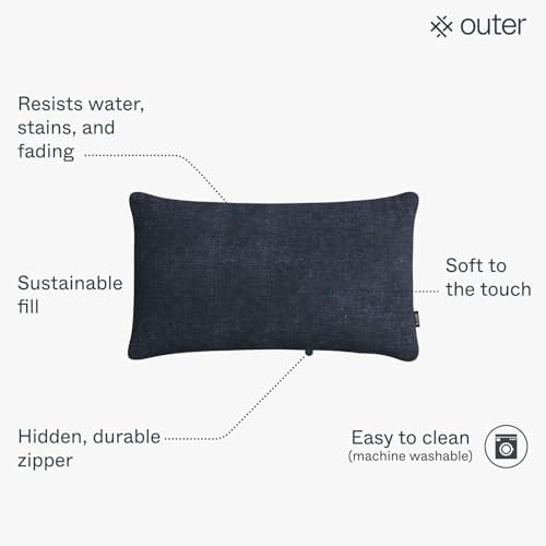 Outer Outdoor Throw Pillow with OuterWeave Fabric