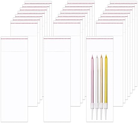 BornFeel Cellophane Bags 3x8 Clear 100pcs for Bakery Crafts