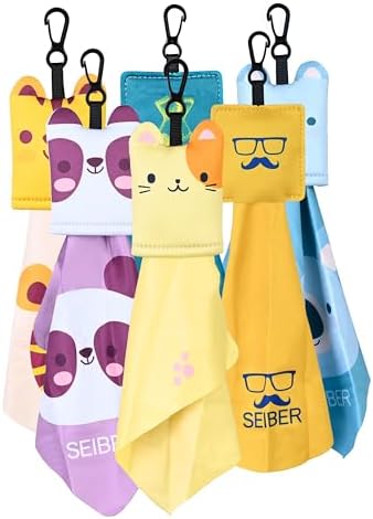 SEIBER Microfiber Lens Cloth 6 Pack for Glasses and Screens