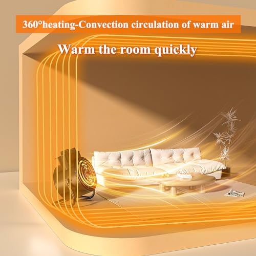 VCJ Portable Space Heater with 3 Modes and Thermostat