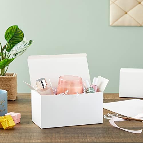 Juvale 20 Pack White Gift Boxes with Lids