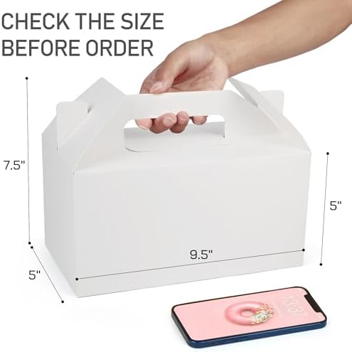 LotFancy Gable Boxes 95x5x5 Inches 25 Pack