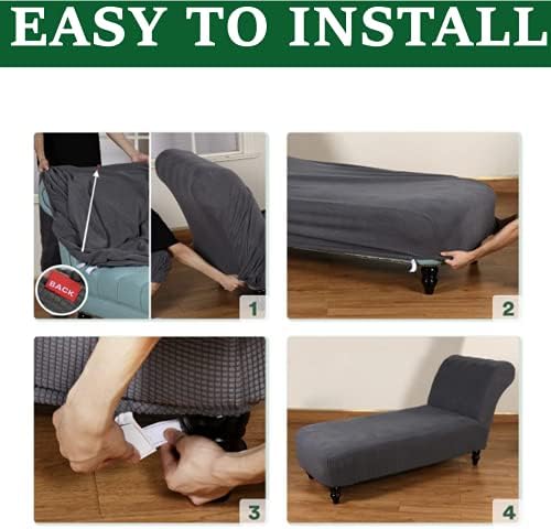 Stretch Chaise Lounge Cover for Indoor Furniture Protection