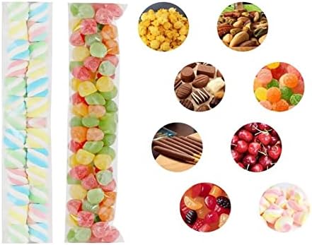 BornFeel Cellophane Bags 3x8 Clear 100pcs for Bakery Crafts