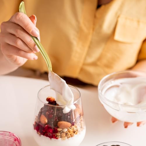 100 Count Heavy Duty Gold Plastic Spoons