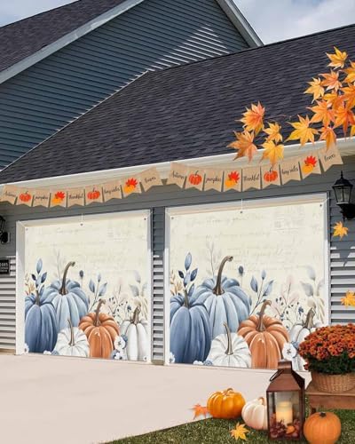 Singingin Fall Garage Door Banner 7x8 ft