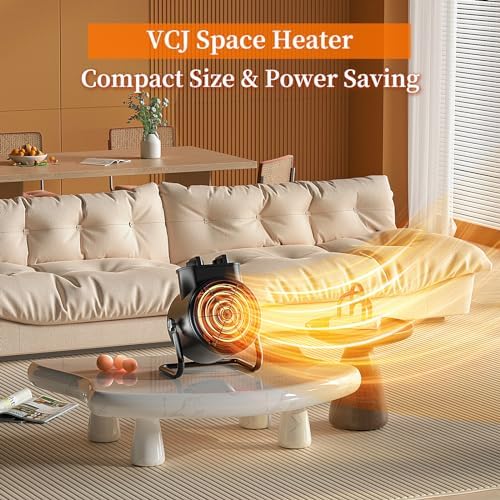 VCJ Portable Space Heater with 3 Modes and Thermostat