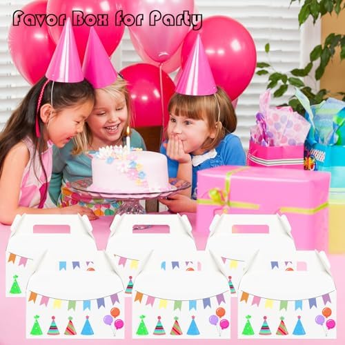 Unarty 30 PCS Large Gable Boxes White 9x6x6 Inch Gift Boxes