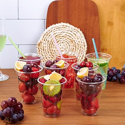 Lilymicky 300 Pack 10 oz Clear Plastic Cups