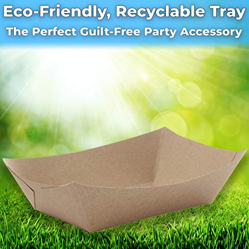 Avant Grub 3lb Eco-Friendly Food Holder Trays 50-Pack