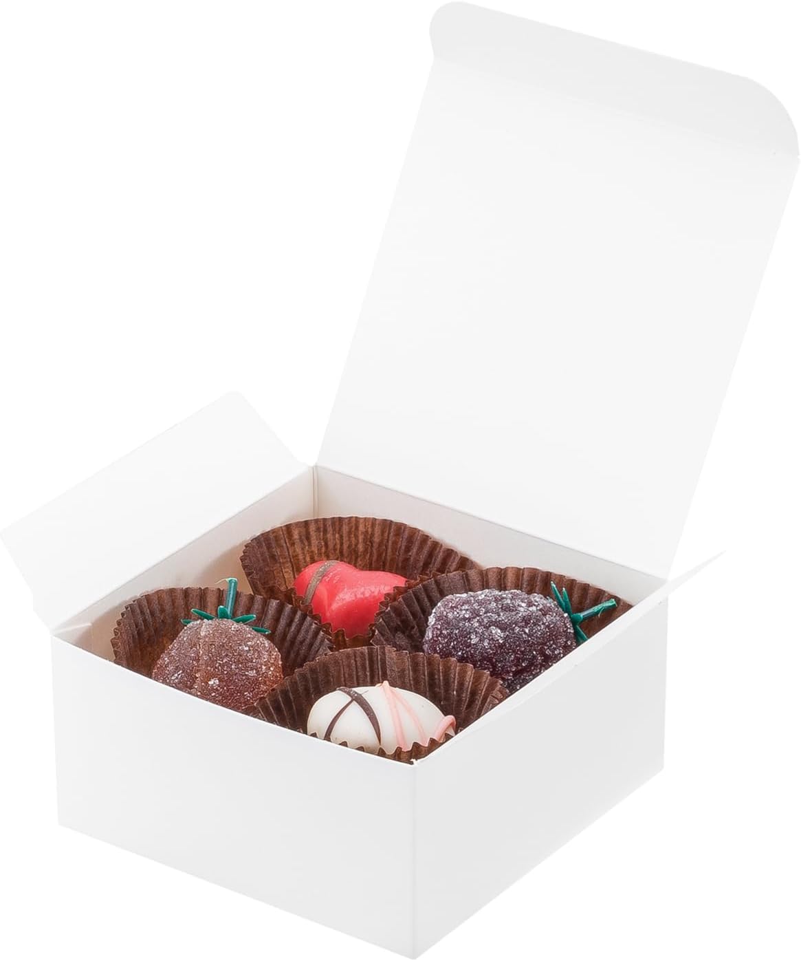 UnicoPak 20 Pack White 4x4x2 Gift Boxes