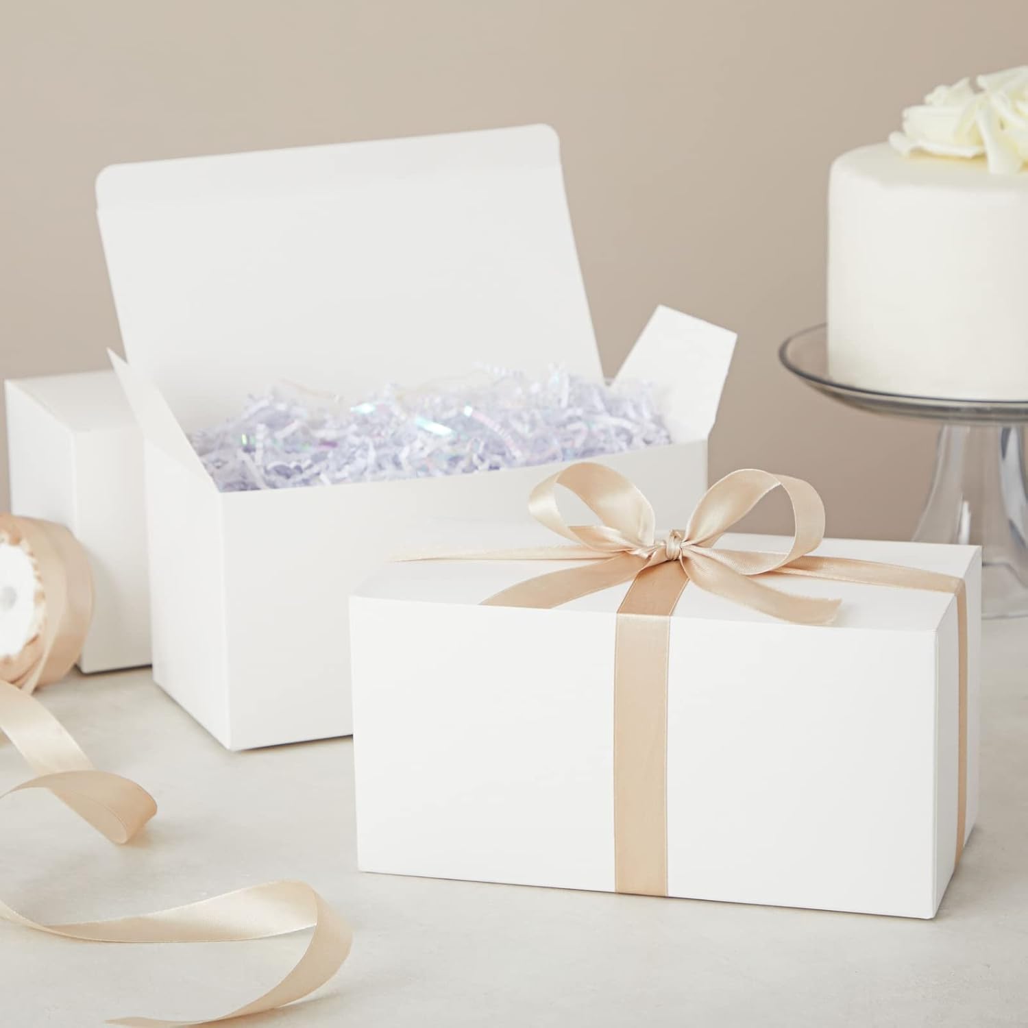 Juvale 20 Pack White Gift Boxes with Lids