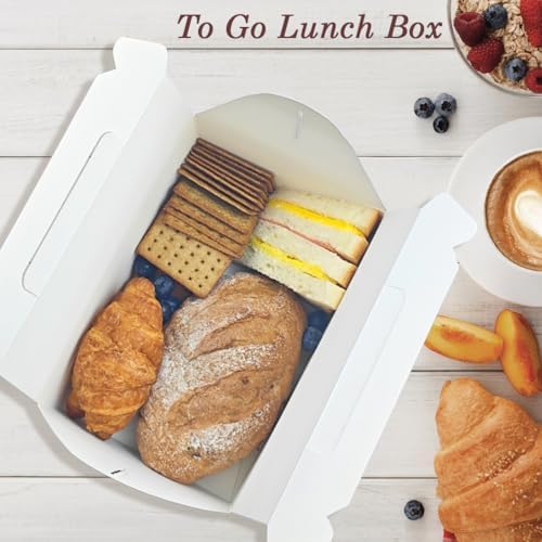Unarty 30 PCS Large Gable Boxes White 9x6x6 Inch Gift Boxes