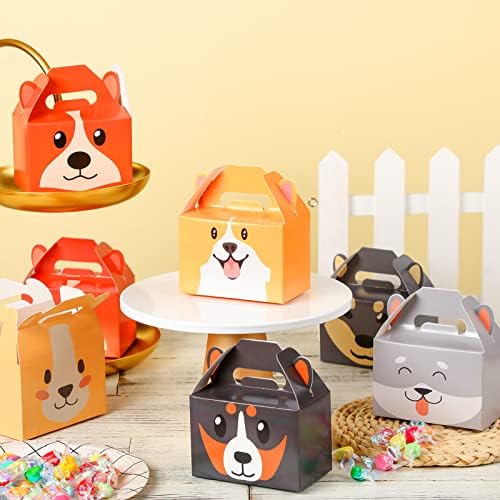 24 Pcs Dog Theme Gift Boxes for Birthday Parties