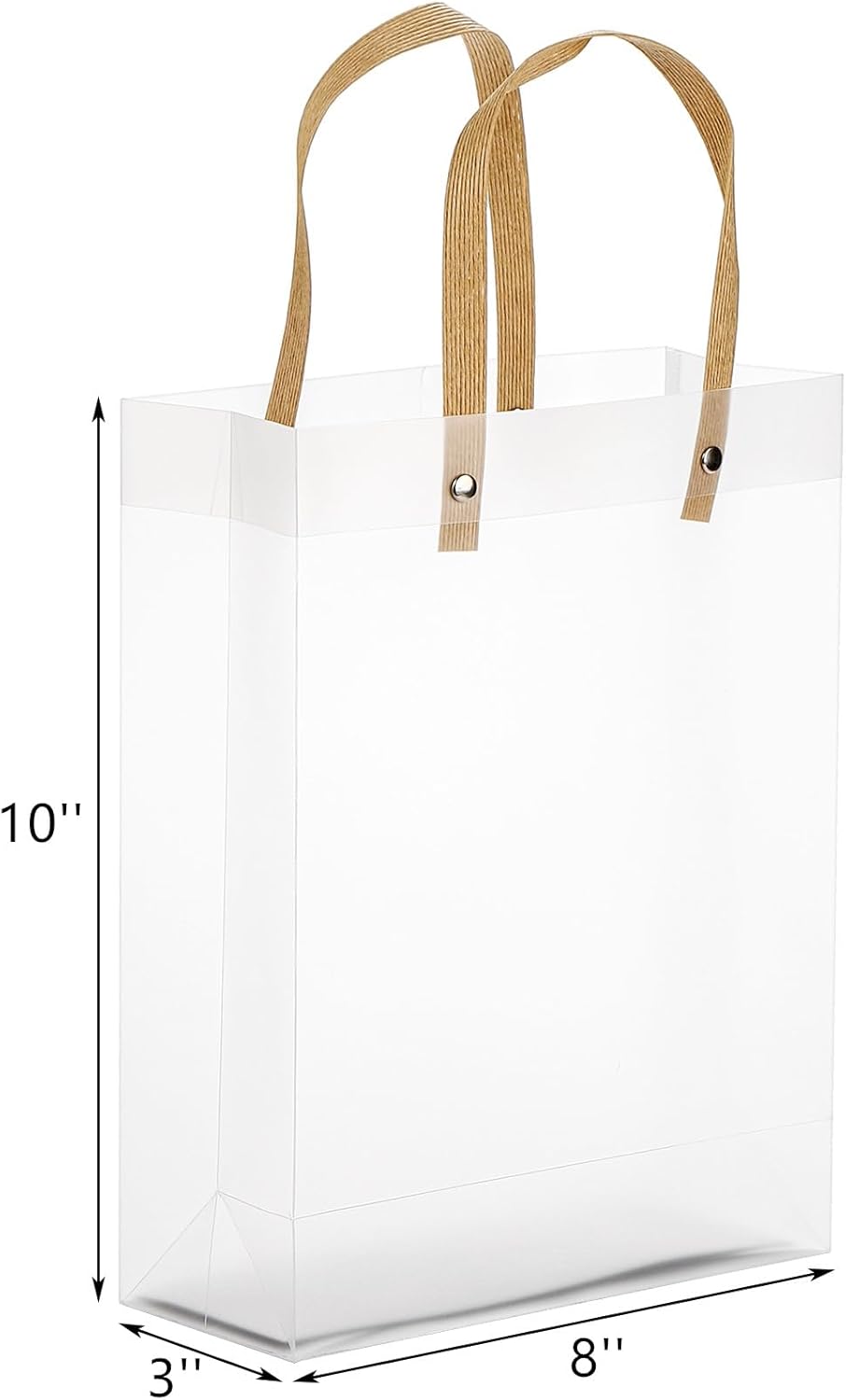 40 Pieces Clear Gift Bags with Handles