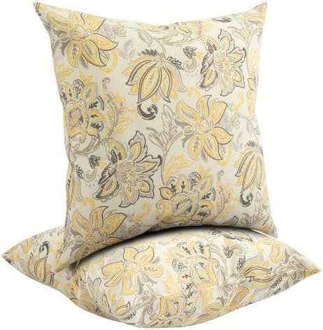 Funhome Outdoor Throw Pillows Set of 2 Waterproof 18x18 Inch