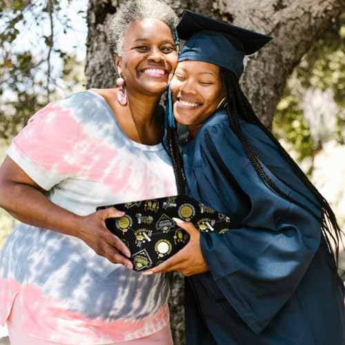Boerni Graduation Gift Wrap Paper Black Gold