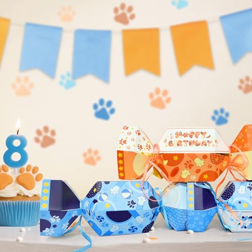 LOLStar Blue Dog Themed Candy Bags 12 Pcs