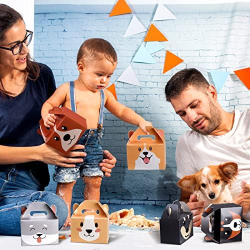 24 Pcs Dog Theme Gift Boxes for Birthday Parties