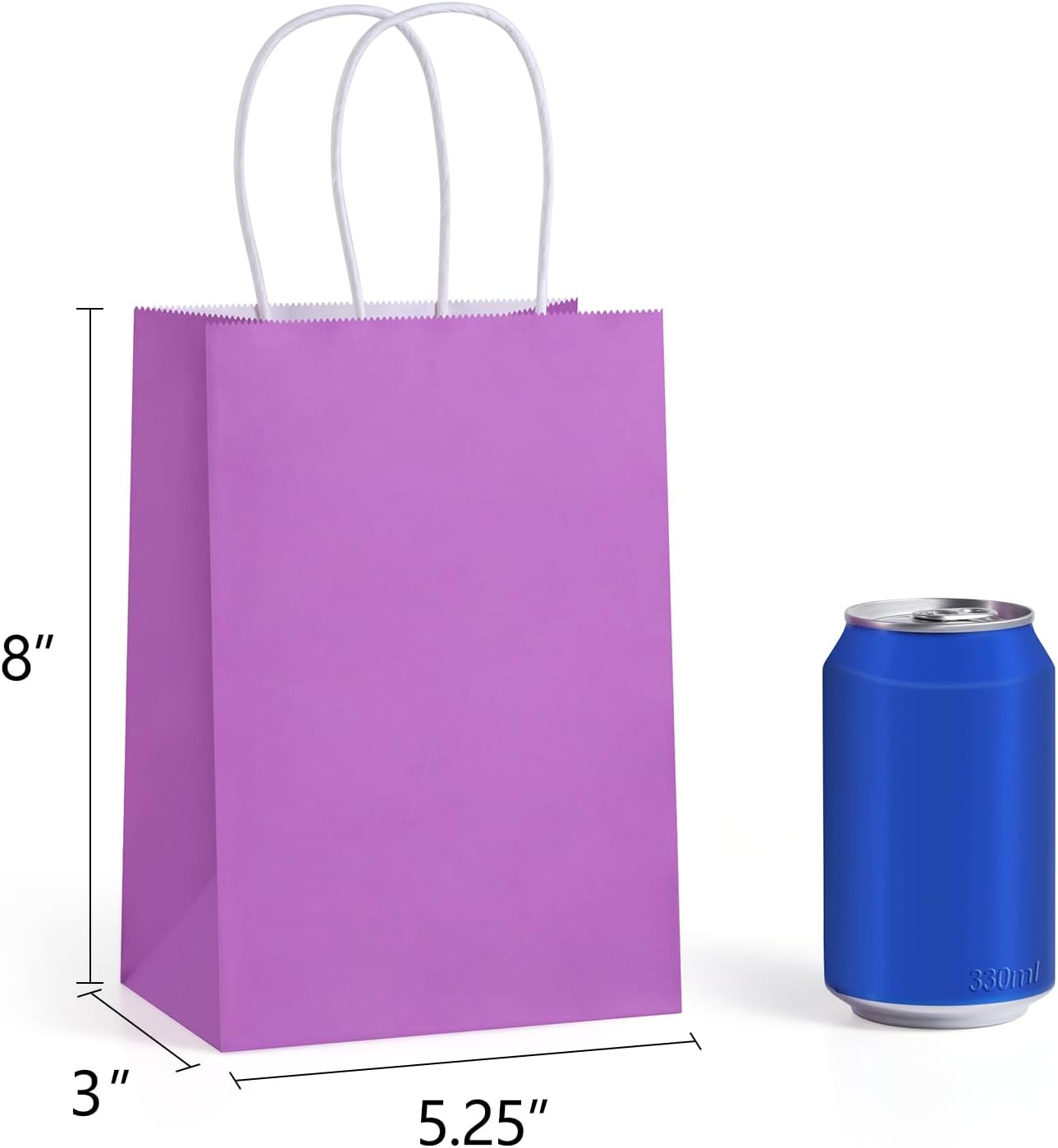 BagDream 24PCS Small Rainbow Party Favor Bags with Handles