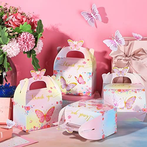 Nezyo 24 Pcs Butterfly Party Favor Treat Boxes
