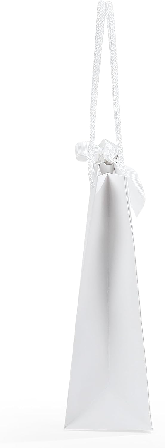 SHYRABBIT 10pcs White Gift Bags with Handles