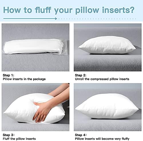 Artscope 20x20 Outdoor Pillow Inserts Set of 4