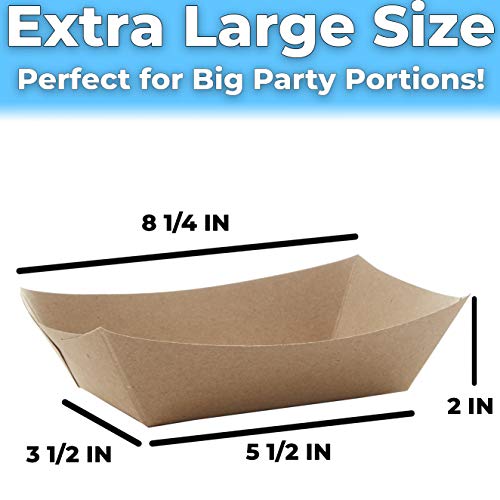 Avant Grub 3lb Eco-Friendly Food Holder Trays 50-Pack