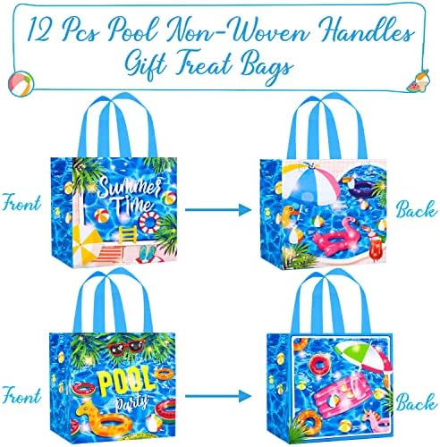 12Pcs Summer Beach Gift Bags with Handles