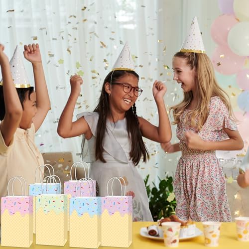 16Pcs Ice Cream Gift Bags with Handles