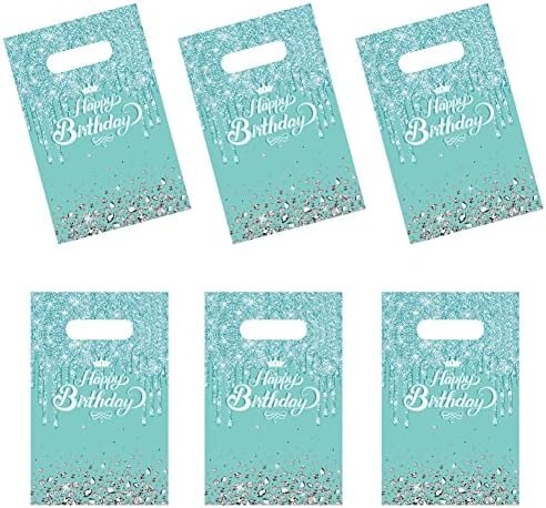 Egami 30 Pack Teal Silver Party Bags