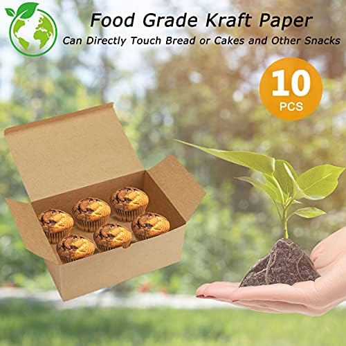 Frantis Brown Gift Boxes 10 Pack 945x65x4 Inches