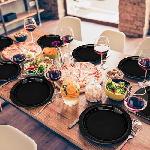 50 Pack 9 Inch Disposable Paper Party Plates