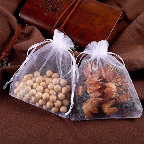 Mudder 50 Pack Organza Gift Bags with Drawstring