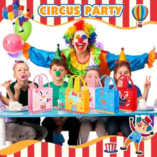 Sweetude 40 Pcs Circus Themed Gift Bags for Parties