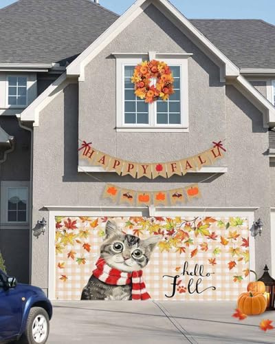 Fall Garage Door Banner 7x8 ft Thanksgiving Decor