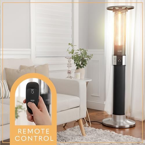 SereneLife Infrared Patio Heater 1500W Remote Control