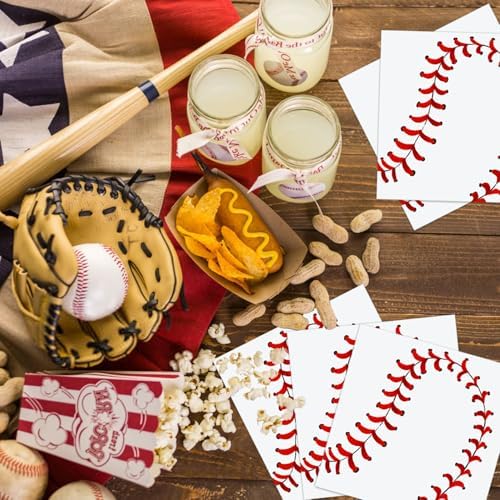 Oigco 60 Pc Baseball Party Tableware Set for 20
