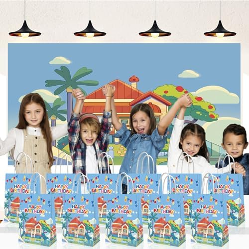 YOOUUQIAN 20 PCS Blue Dog Party Favors Bags