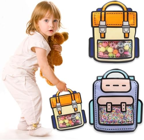 30 Pack Cartoon Gift Bags with Handle Reusable Ziplock