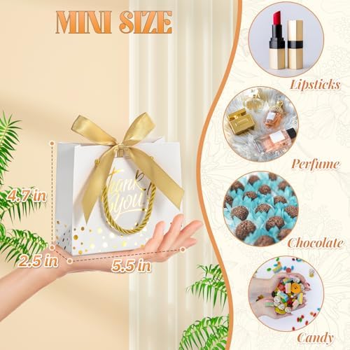 EQOREIIN Small Thank You Gift Bags 50pcs