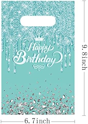 Egami 30 Pack Teal Silver Party Bags